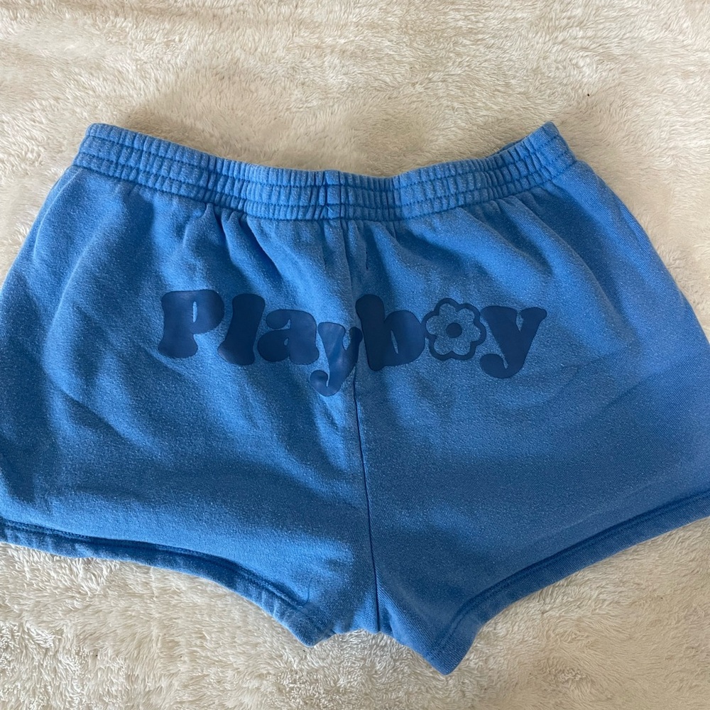 Blue Playboy Shorts